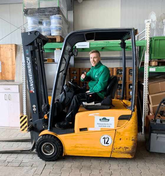 Warenlogistik im Dehner Garten-Center