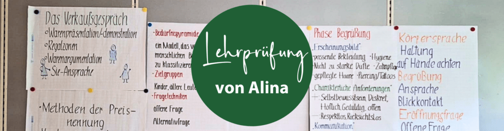 Lehrling Alina und die Abschlussprüfung bei Dehner